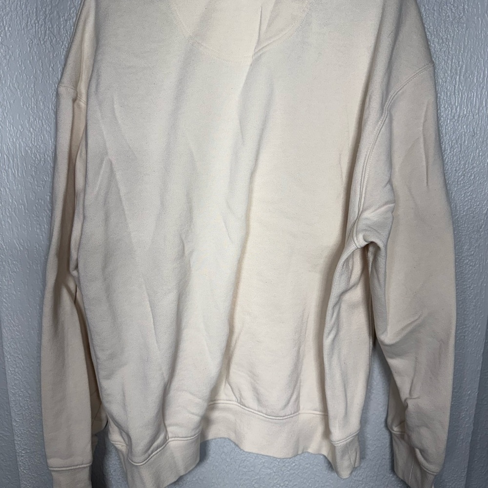 LL Top Cream Graphic Crewneck Sweatshirt with Red Devil Print - Picture 4 of 4